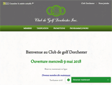 Tablet Screenshot of golfdorchester.com